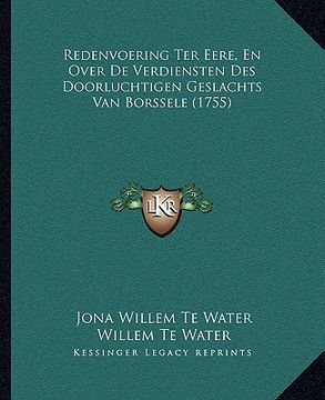 portada Redenvoering Ter Eere, En Over De Verdiensten Des Doorluchtigen Geslachts Van Borssele (1755)