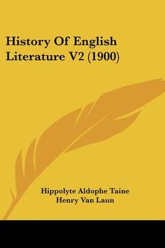 portada history of english literature v2 (1900) (en Inglés)