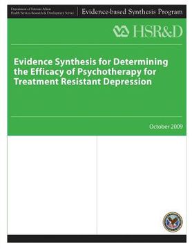 portada Evidence Synthesis for Determining The Efficacy of Psychotherapy for Treatment Resistant Depression (en Inglés)