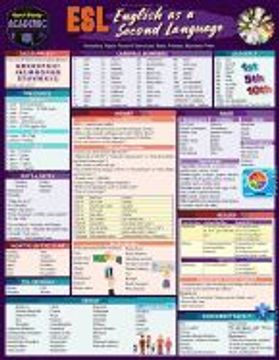 portada Esl - English as a Second Language: A Quickstudy Laminated Reference Guide (a Quickstudy Reference Guide) (en Inglés)