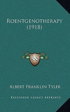 portada roentgenotherapy (1918) (en Inglés)