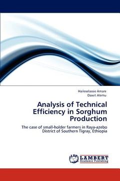portada analysis of technical efficiency in sorghum production (en Inglés)