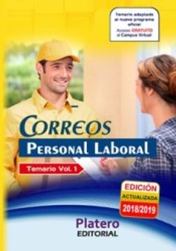 portada TEMARIO I PERSONAL LABORAL DE CORREOS