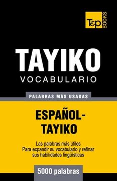 portada Vocabulario español-tayiko - 5000 palabras más usadas
