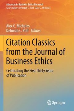 portada citation classics from the journal of business ethics