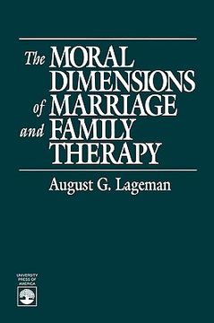 portada the moral dimensions of marriage and family therapy