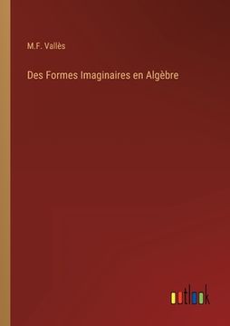 portada Des Formes Imaginaires en Algèbre (in French)