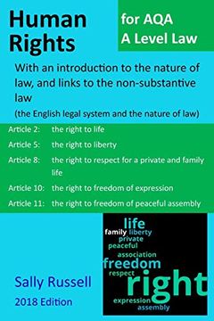 portada Human Rights for aqa a Level Law: With an Introduction to the Nature of Law, and Links to the Non-Substantive law (The English Legal System and the Nature of Law) (en Inglés)