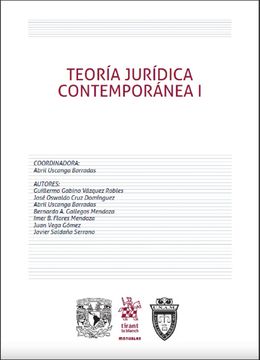 portada Teoría Jurídica Contemporánea i