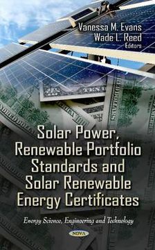 portada solar power, renewable portfolio standards and solar renewable energy certificates