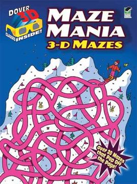 portada 3-d mazes--maze mania (en Inglés)