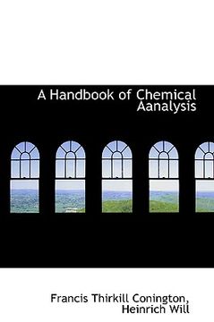 portada a handbook of chemical aanalysis