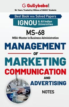 portada MS-68 Management of Marketing Communication and Advertising (en Inglés)