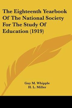 portada the eighteenth yearbook of the national society for the study of education (1919) (in English)
