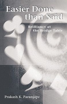 portada easier done than said: brilliancy at the bridge table (in English)