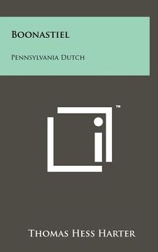 portada Boonastiel: Pennsylvania Dutch (en Alemán)