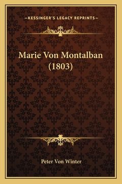 portada Marie Von Montalban (1803) (en Alemán)