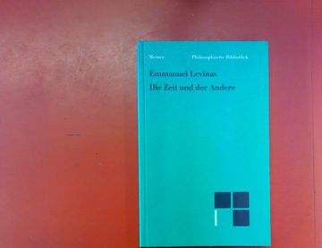 portada Die Zeit und der Andere. Philosophische Bibliothek Band 546. (in German)