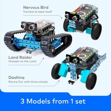Set de robot educativo transformable mBot Ranger STEM de Makeblock, de bricolaje, kit de robot 3 en 1, Arduino, aprendizaje de código Scratch 2.0, para aprender código, robótica, electrónica y divertirse