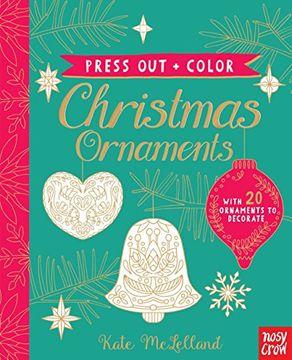 portada Press out and Color: Christmas Ornaments (en Inglés)