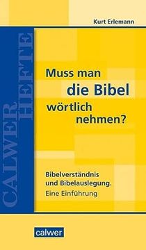 portada Muss man die Bibel Wörtlich Nehmen? (en Alemán)