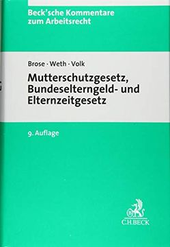 portada Mutterschutzgesetz und Bundeselterngeld- und Elternzeitgesetz (en Alemán)