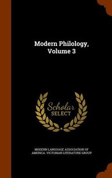 portada Modern Philology, Volume 3