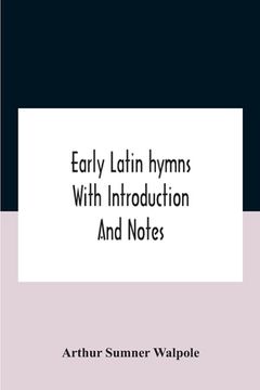 portada Early Latin Hymns With Introduction And Notes