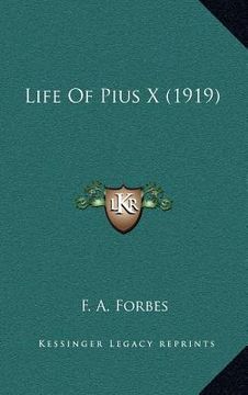 portada life of pius x (1919) (en Inglés)