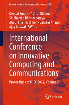 portada International Conference on Innovative Computing and Communications: Proceedings of ICICC 2022, Volume 2 (in English)