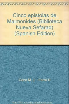portada Cinco epistolas de maimonides (Biblioteca nueva Sefarad) (in Spanish)