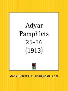 portada adyar pamphlets 25-36 (en Inglés)