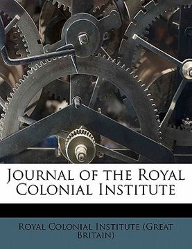 portada journal of the royal colonial institut, volume 39 (en Inglés)