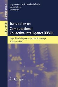 portada Transactions on Computational Collective Intelligence XXVIII (en Inglés)