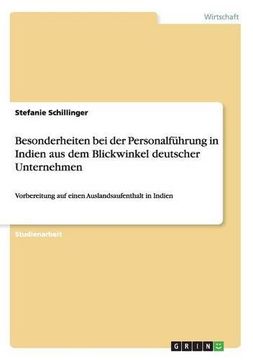 portada Besonderheiten bei der Personalführung in Indien aus dem Blickwinkel deutscher Unternehmen