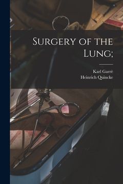 portada Surgery of the Lung; (in English)