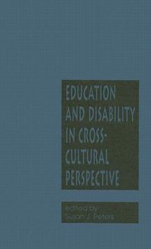 portada education and disability in cross-cultural perspective (en Inglés)