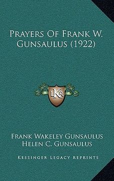 portada prayers of frank w. gunsaulus (1922)