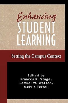 portada enhancing student learning: setting the campus context (en Inglés)