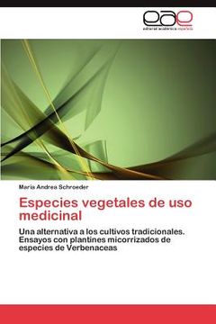 portada especies vegetales de uso medicinal (en Inglés)
