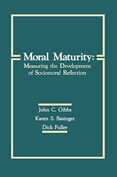 portada Moral Maturity: Measuring the Development of Sociomoral Reflection (in English)