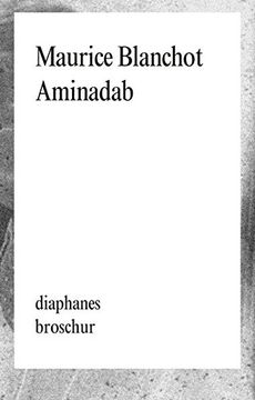 portada Aminadab (Diaphanes Broschur) (en Alemán)