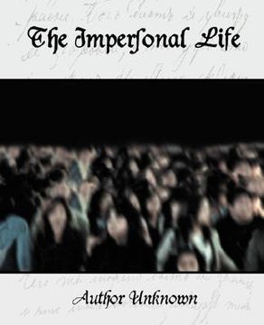 portada the impersonal life (in English)
