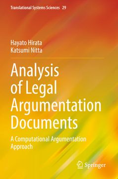 portada Analysis of Legal Argumentation Documents: A Computational Argumentation Approach (en Inglés)