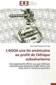 portada L'Agoa Une Loi Americaine Au Profit de L'Afrique Subsaharienne