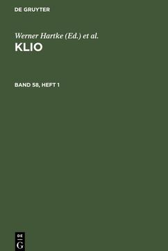 portada Klio. Band 58, Heft 1 (en Alemán)