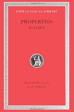 portada Propertius, Elegies (Loeb Classical Library no. 18) (en Inglés)
