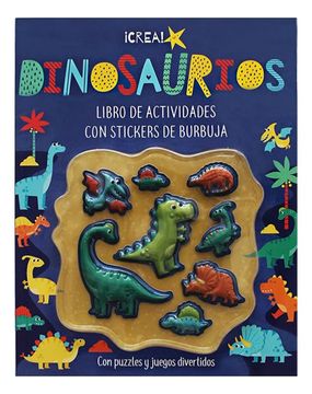 portada Dinosaurios. Libro de Actividades con Stickers de Burbuja
