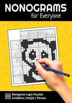 portada Nonograms for Everyone: 88 Nonogram Logic Puzzles (Griddlers / Hanjie / Picross) (en Inglés)