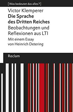 portada Die Sprache des Dritten Reiches. Beobachtungen und Reflexionen aus lti (in German)